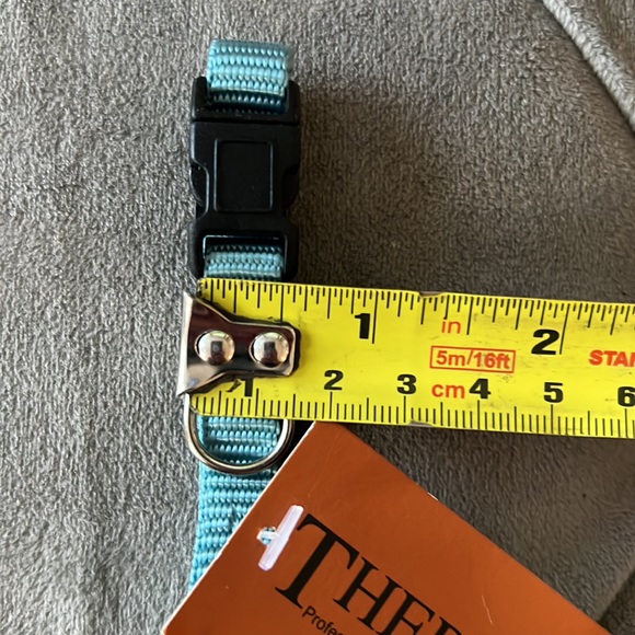 7-10” Adjustable Light Blue Dog or Cat Collar - Picture 3 of 4